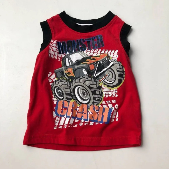 Healthtex Monster Truck Red Infant Tank - Picture 1 of 3
